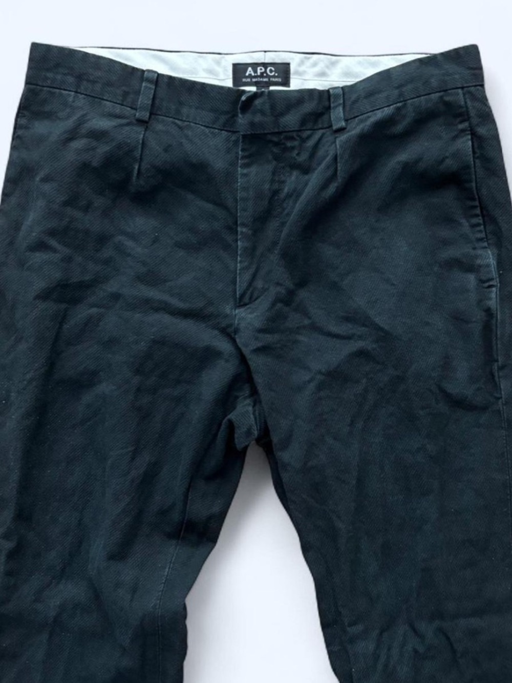 A.P.C. Black Linen Blend Pants